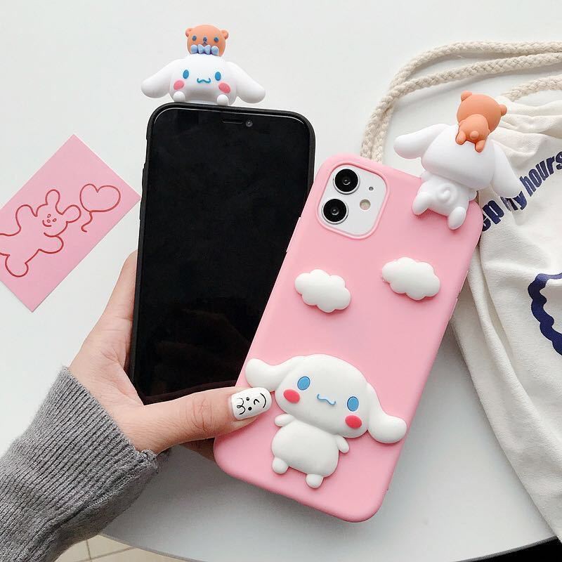 Vivo Y11 Y17 Y15 2020 Y12 V9 V11i V11 V15 Pro Y91 Y81 i Y91C Y19 Y50 Y30 U10 Case Soft Cinnamoroll Papa Cute