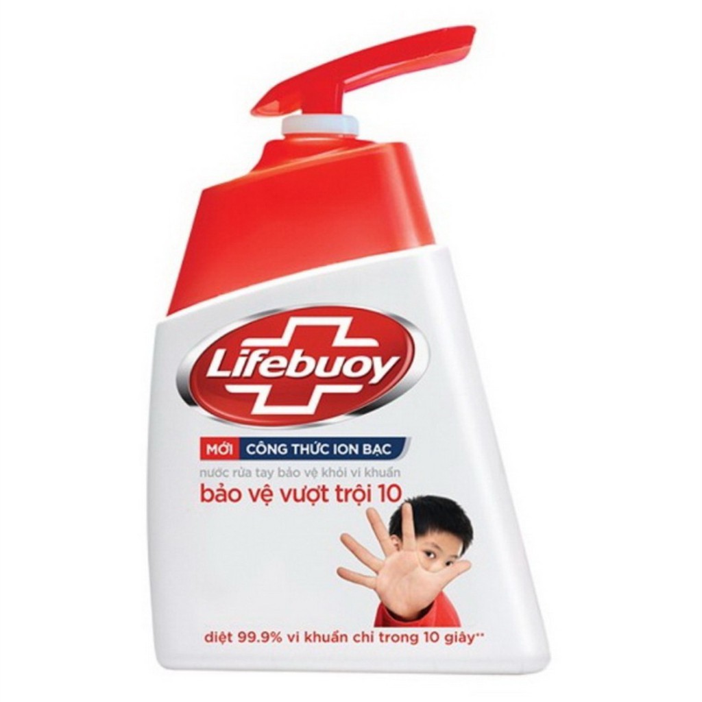 Nước rửa tay Lifebuoy dạng chai tiện dụng