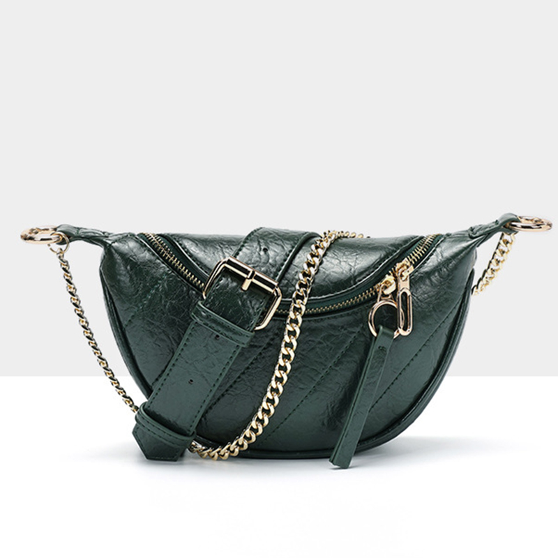 Túi đeo hông IELGY có khóa kéo phong cách cổ điển thời trang cho nữ