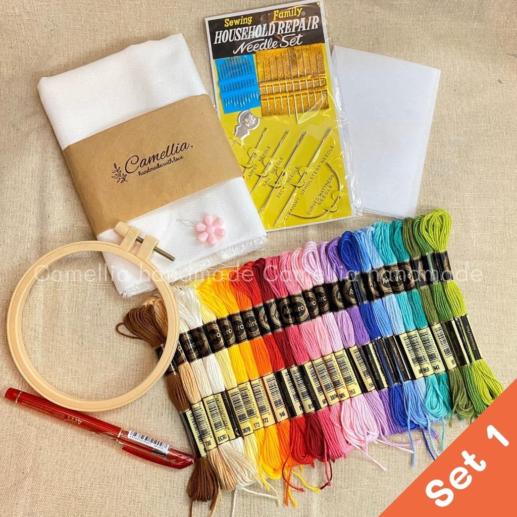 Set Tập Thêu Cho Người Mới Bắt Đầu, Combo Tập Thêu Giá Rẻ