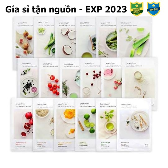 (Sỉ buôn) Mặt Nạ Giấy Innisfree My Real Squeeze Innisfree Mask (Mẫu Mới date 2023)