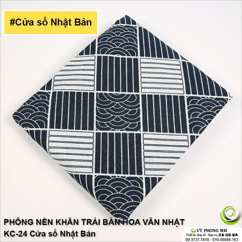 PHÔNG NỀN KHĂN VẢI TRẢI BÀN TRANG TRÍ PHONG CÁCH HOA VĂN NHẬT BẢN KC-04,05,06,07,11,14,22,23,24