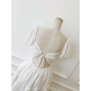 Đầm xoè cutout cột nơ