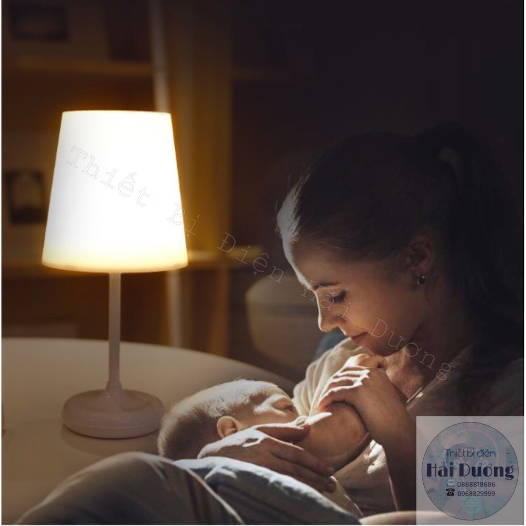 Đèn ngủ để bàn tích điện - đọc sách kiểu dáng hiện đại TN869 (điều khiển từ xa) - Bảo hành 1 năm - Tăng giảm ánh sáng
