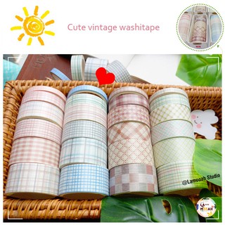 Washitape Set 6 Cuộn Trang Trí Sổ, Bullet Journal, Planner