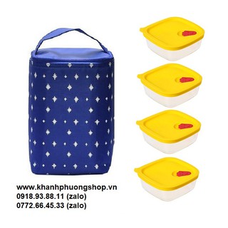 bộ hộp cơm lock&lock - hộp cơm lock&lock