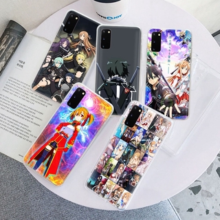 Ốp Lưng Trong Suốt In Hình Sword Art Online Cho Samsung A11 A21 A21S A31 M31 A51 A71 Plus S21