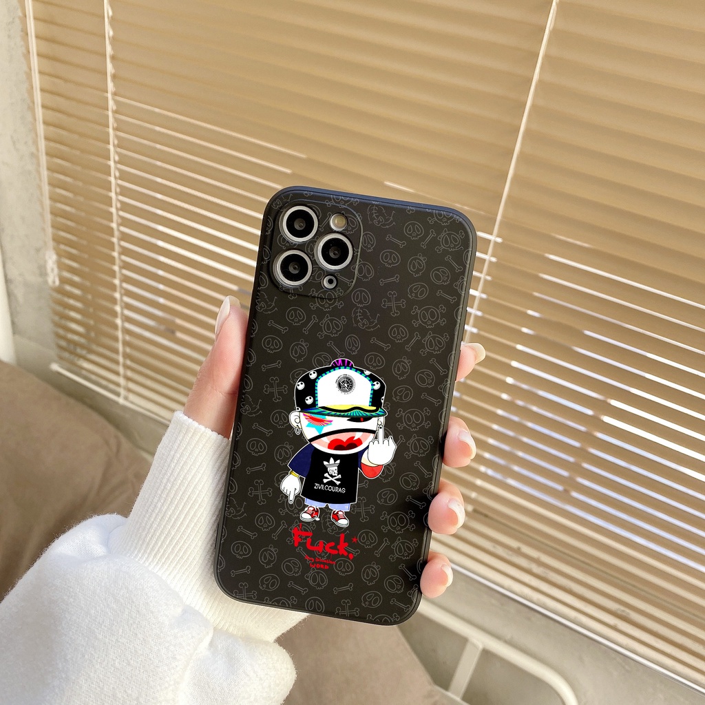 Ốp Điện Thoại Viền Dọc Kèm Dây Đeo Cho iPhone 11 12 13pro MAX 7plus 8plus XS MAX XR 6plus 7G 8G SE 11PRO