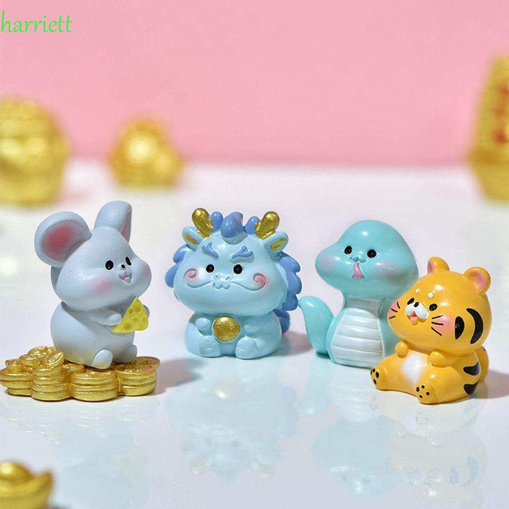 Mô Hình Hổ/Rồng Mini Trang Trí Tiểu Cảnh