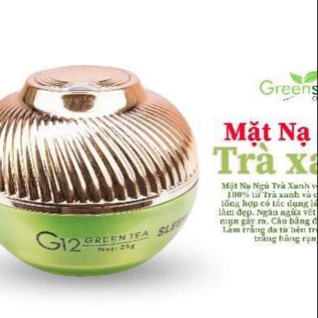 Mặt nạ ngủ trà xanh(Sleeping Mask Green Tea)