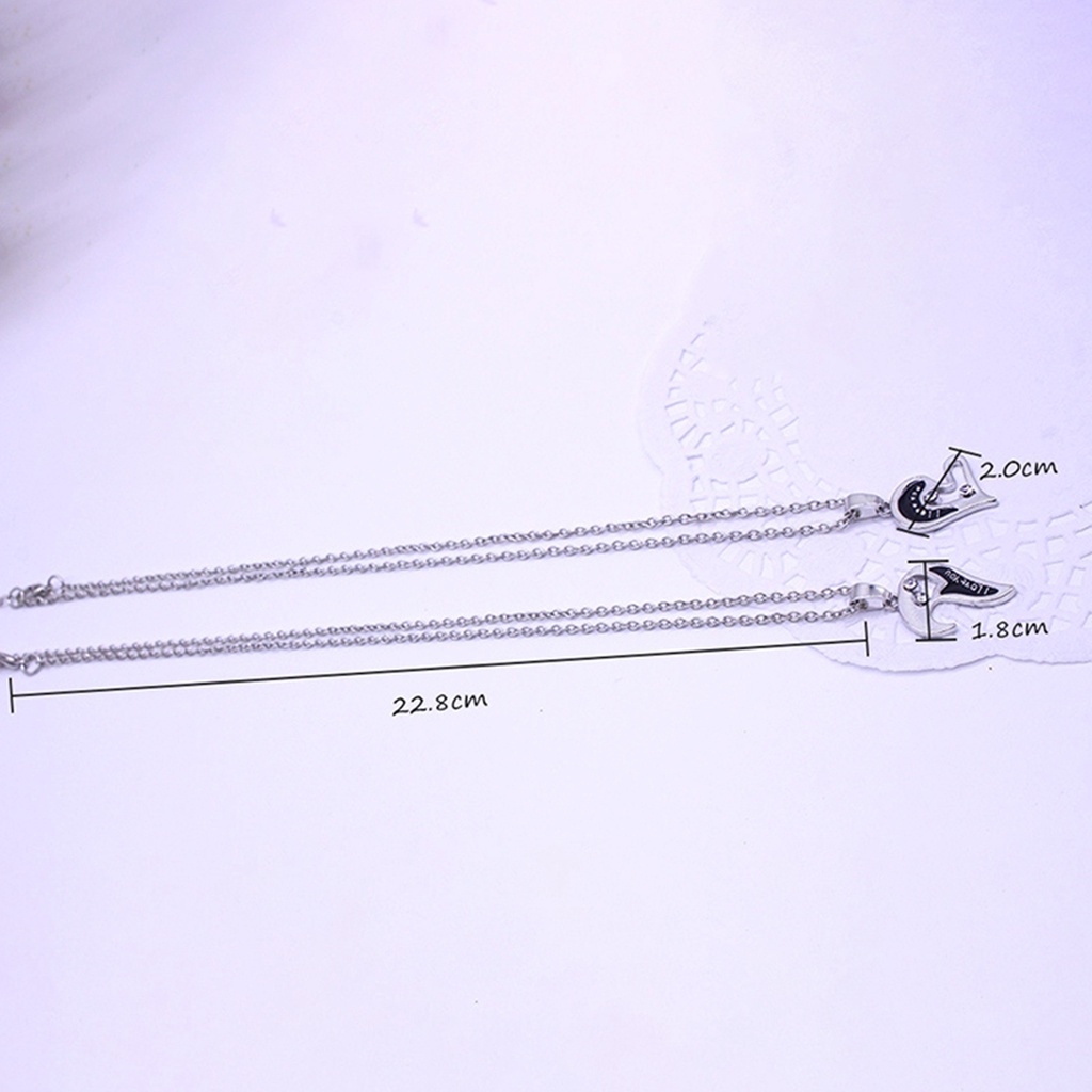 Dây chuyền hợp kim hình trái tim đính đá cho cặp đôi