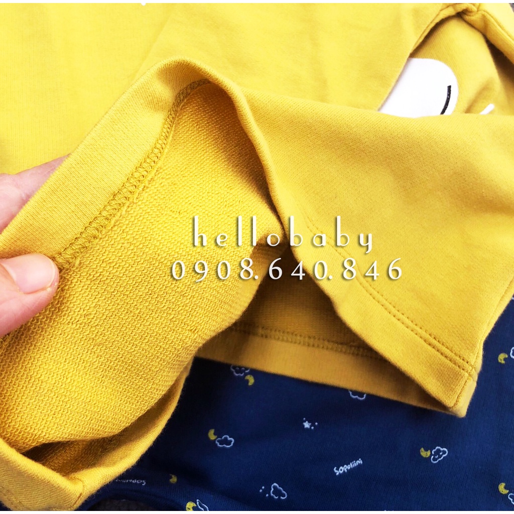 Bộ áo quần dài tay bé trai bé gái Sopoliini xuất Hàn