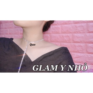VÒNG CỔ CHOKER ĐÍNH ĐÁ GLAM Y BẢNG NHỎ