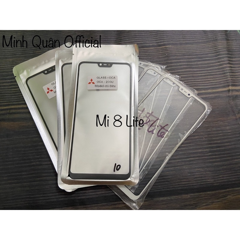 Kính ép xiaomi mi 8 lite liền keo xịn