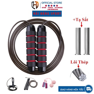 Dây Nhảy Thể Dục LÕI THÉP Kèm TẠ Cao Cấp - Tập Luyện Nhiều Mẫu Loại Đẹp