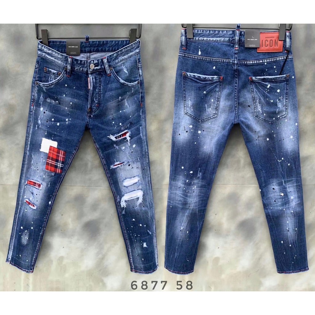 Quần Bò nam Côn DSQ khóa Lệch mẫu 2020 | BigBuy360 - bigbuy360.vn