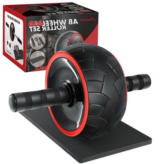 Con Lăn Tập Bụng Loại 1 Bánh Cao Cấp Kèm Thảm Nhỏ Kê Đầu Gối l 1 Tháng Bảo Hàng l