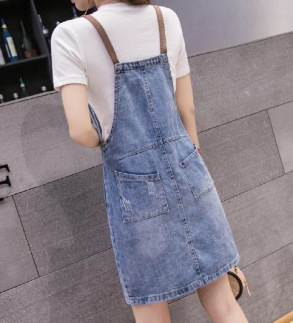 Yếm váy Jean nữ thời trang, kiểu dáng trẻ trung, đáng yêu NV0257