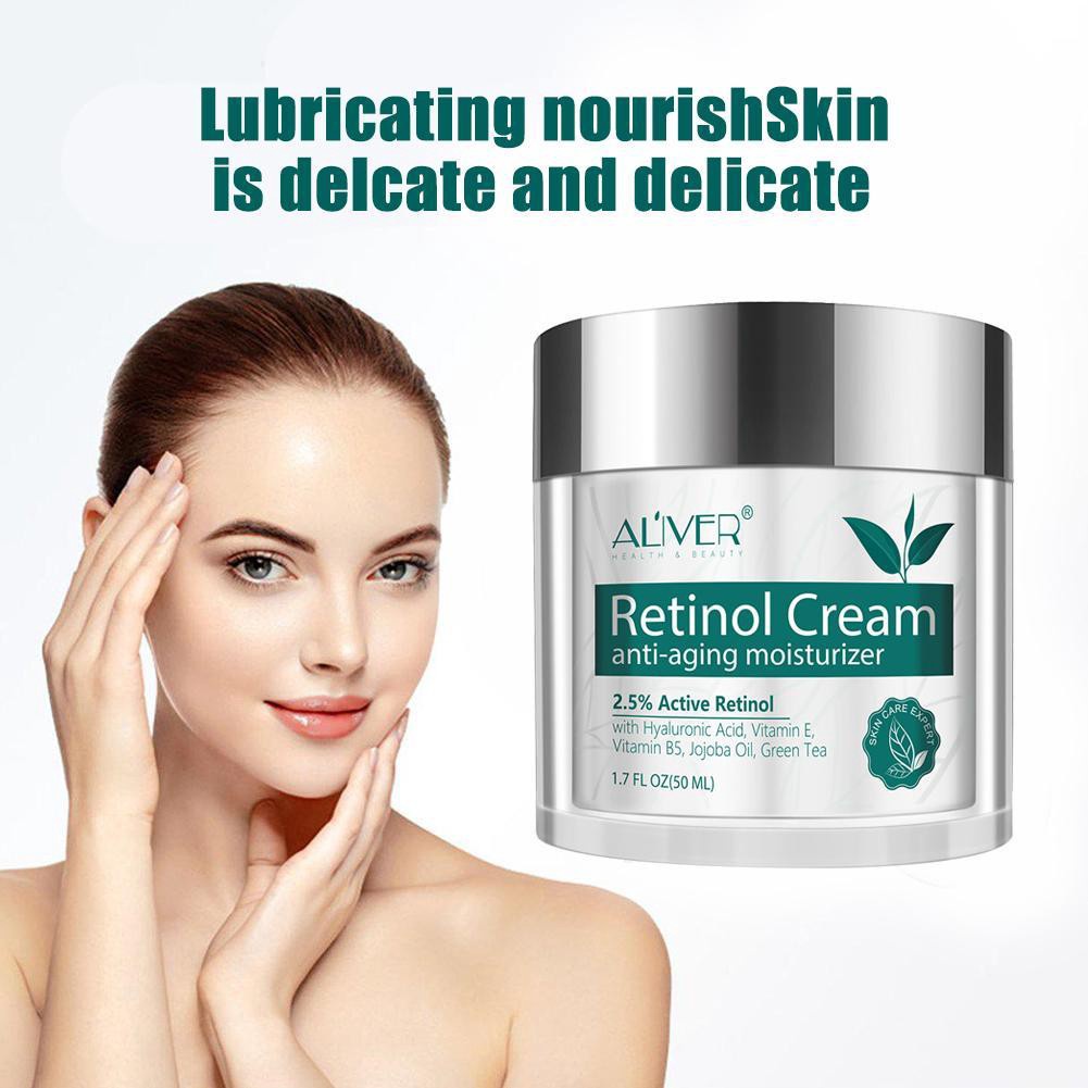 Kem dưỡng da mặt chiết xuất retinol chống lão hóa và nếp nhăn hiệu quả aliver 50ml y1v1