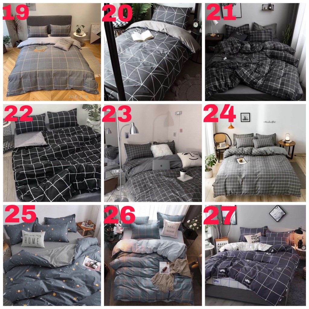 Bộ Chăn Ga Gối Cotton Poly Chăn Chần Bông Nhiều Mẫu Mới