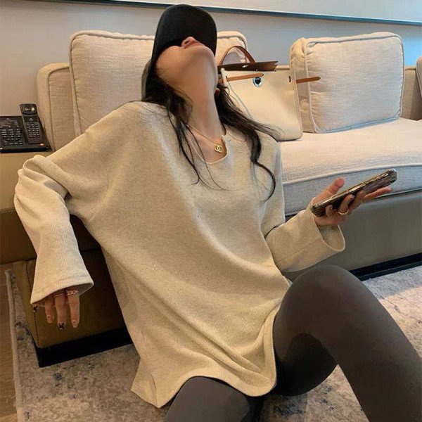 Thun Tổ Ong Giọt Lệ Dài Tay Stormi.st UNISEX SIÊU HOT 🌸 Áo thun form dáng trẻ trung, basic có thể mặc đôi nam nữ🌸
