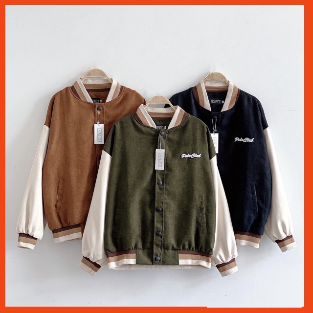 Áo Khoác Nhung Bomber Poloclub | Bomber Da Lộn 2 lớp | Chất Đẹp | HotTrend 2021 | BigBuy360 - bigbuy360.vn