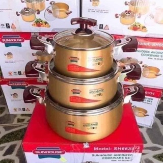 Bộ 3 nồi sunhouse