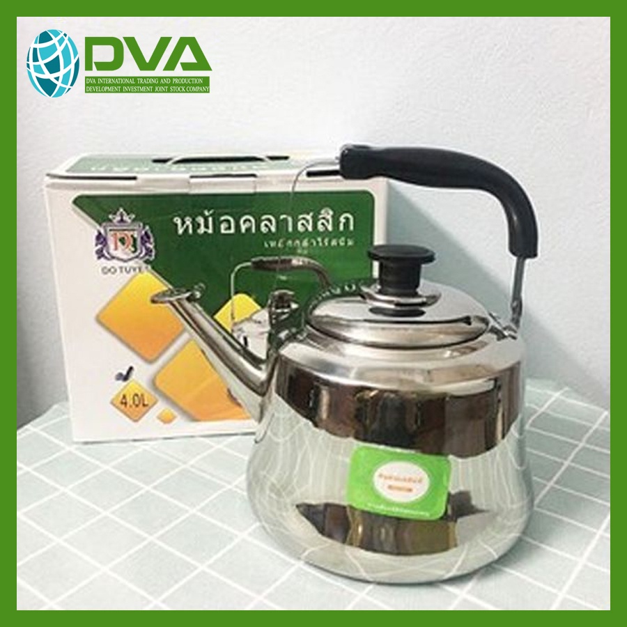 Ấm Đun Nước Inox 2180000 lít Thái Lan- dùng được cho bếp từ