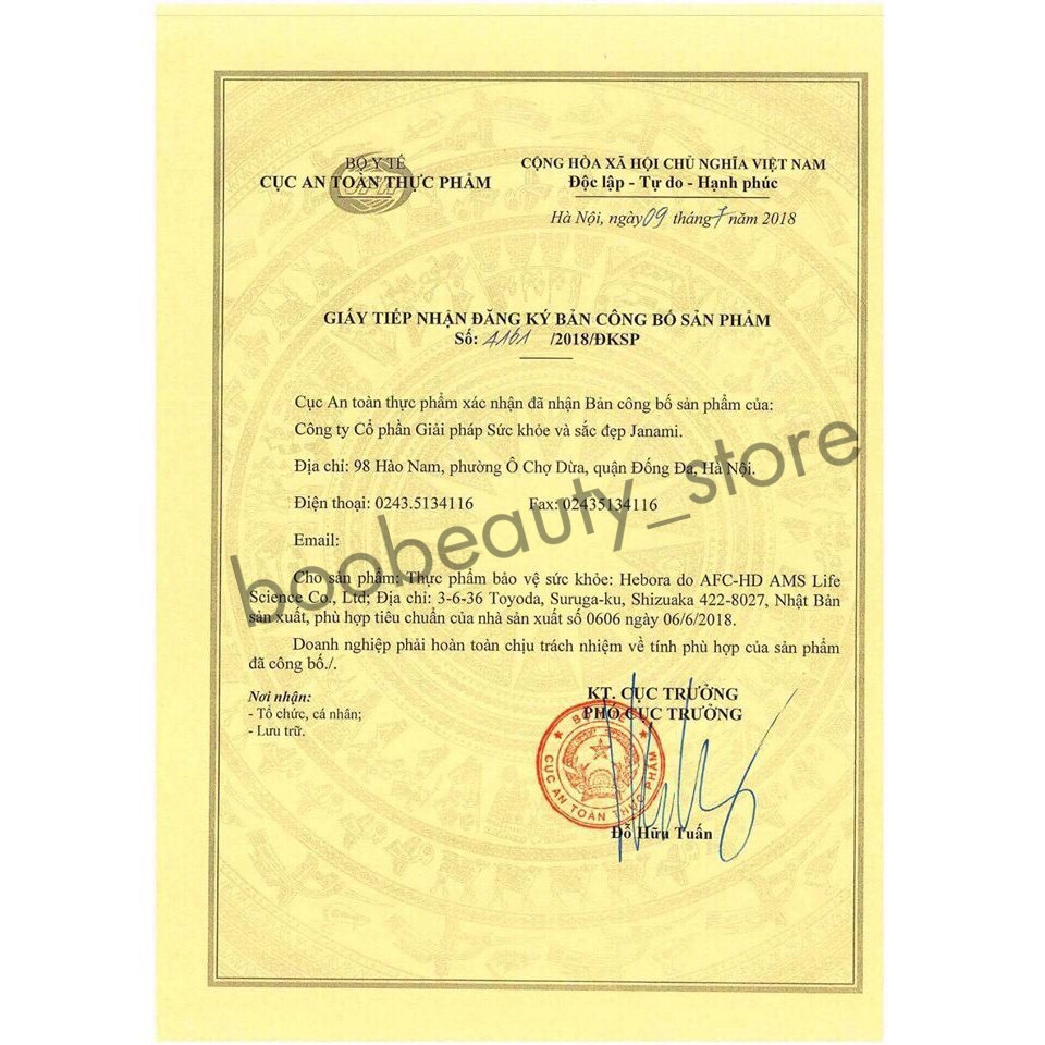 VIÊN UỐNG THƠM TOÀN THÂN HEBORA NHẬT BẢN 60 VIÊN