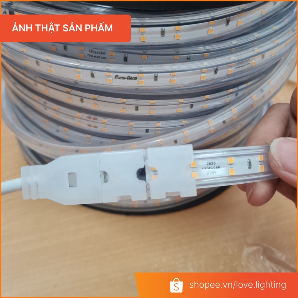(RẠNG ĐÔNG) Đèn LED dây đổi 3 màu 9W/1 mét siêu sáng, chống nước chống bụi IP65