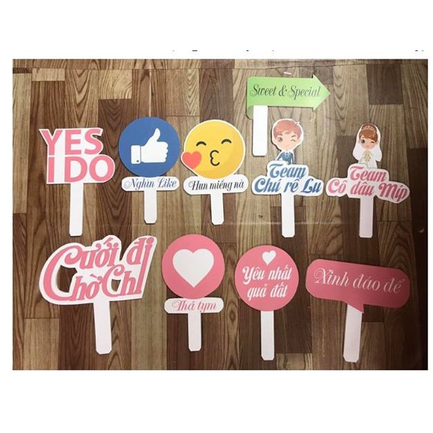 Bảng chụp hình cầm tay _ Hashtag chụp hình đám cưới, đám hỏi, sinh nhật, khai trương, thương hiệu Hafu House M501-550