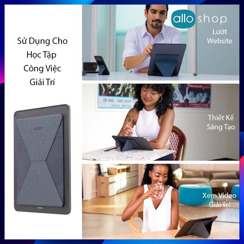 Giá Đỡ Máy Tính Bảng MOFT X Tablet Stand Siêu Mỏng, 6 Góc Độ Dễ Dàng Thay Đổi, Giá Đỡ Siêu Nhẹ, Sử Dụng Mọi Nơi
