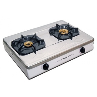 Bếp Gas Đôi Rinnai RV-365(SW)N - Mặt Inox Sáng Bóng + Bộ van dây,Điều Áp Ga tự động ,chống cháy nổ - chính hãng-BH 24T