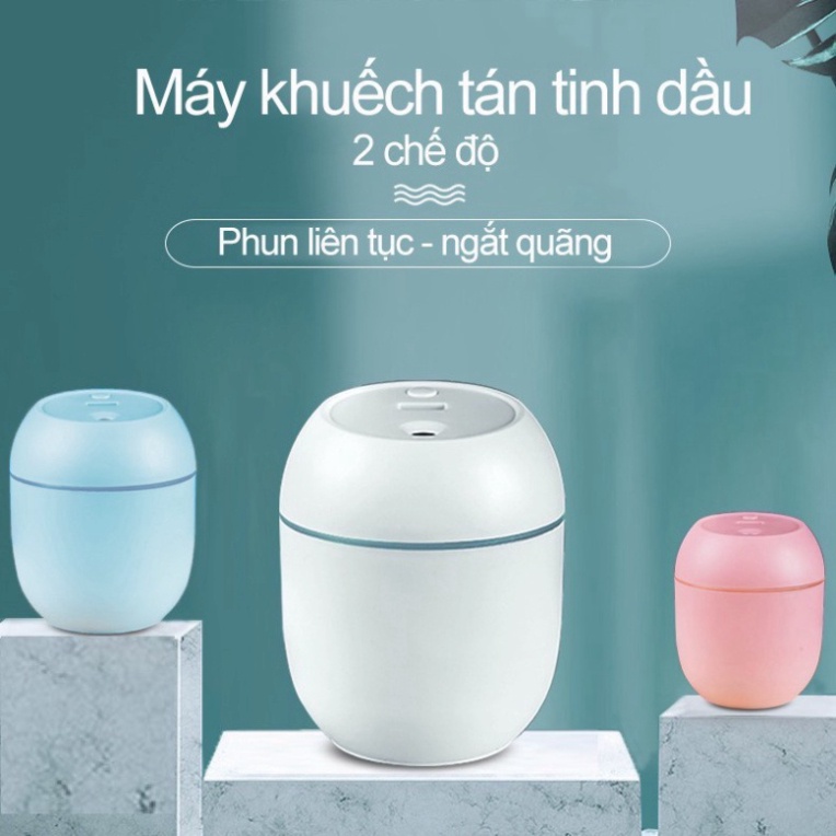 Máy Xông Tinh Dầu Mini Phun Sương Khuếch Tán Tinh Dầu Tỏa Hương Thơm Dùng Cho Phòng Ngủ, Xe Hơi (sỉ lẻ)