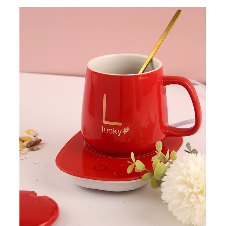 Cốc hâm nóng đồ uống bằng sứ kèm đế điện - LAVITA