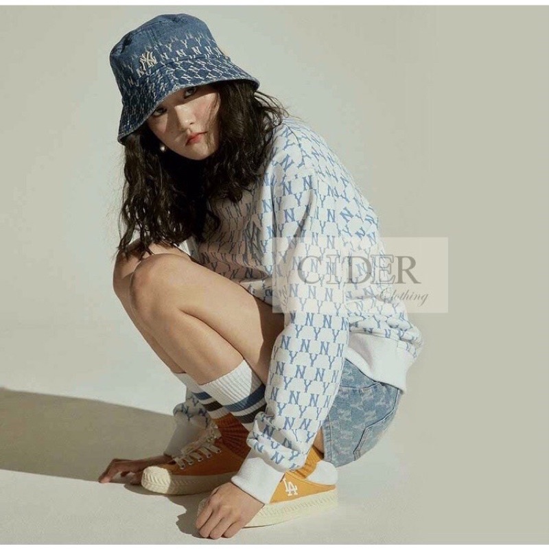 Áo sweater MLB hoạ tiết NY