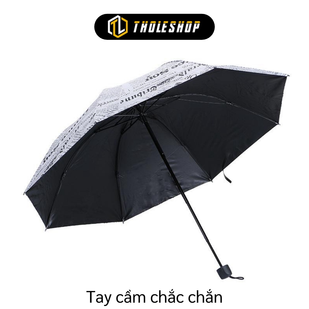 Ô Cầm Tay - Dù Giấy Báo Che Mưa, Chống Nắng Cá Tính, Dù Cầm Tay Gấp Gọn Model 7585