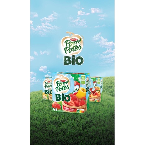 |Ăn dặm NGON & LÀNH| Hàng AIR - Trái cây nghiền hữu cơ Pom Potes cho bé từ 6m