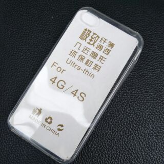 Ốp lưng dẻo trong suốt cho iphone 4/4s