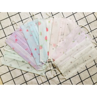 (GIÁ SỐC) Set 10 Khẩu trang y tế 2 lớp cho người lớn (trộn màu)