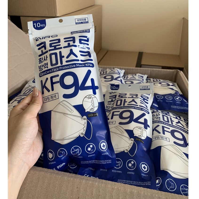 Khẩu trang KF94 Hàn Quốc Corocoro điều chỉnh dây đeo