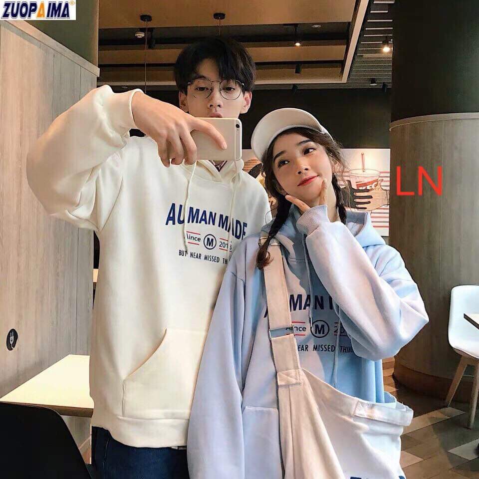 Áo hoodie Aunam chữ ngực LNG1119