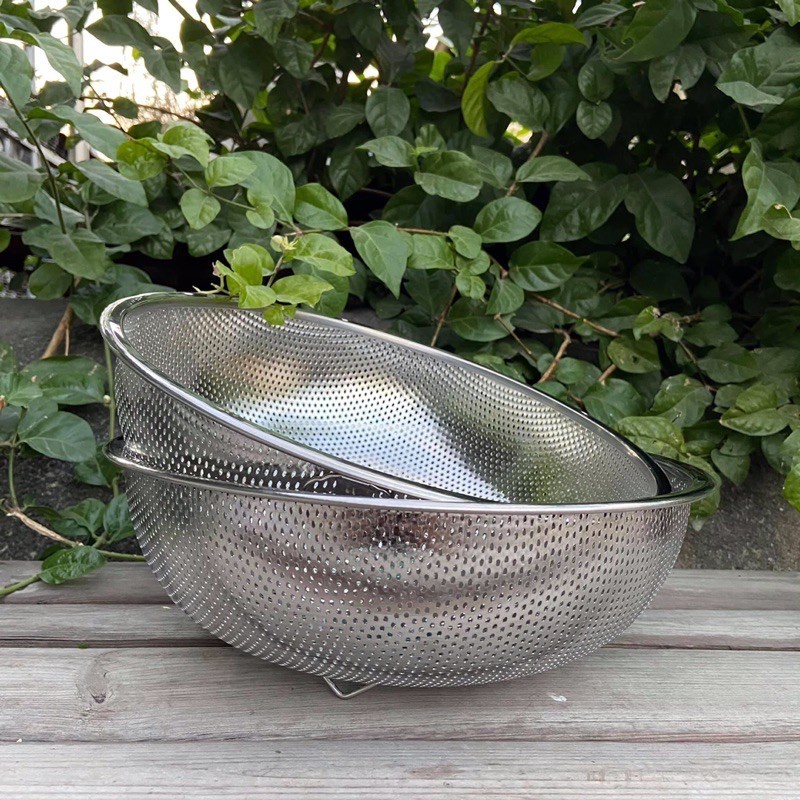 Rổ inox cao cấp 28cm ( khuyến mãi Vinamilk)