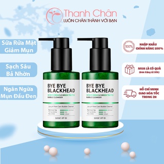 Sữa Rửa Mặt Sủi Bọt Loại Bỏ Mụn Đầu Đen Some By Mi Bye Bye Blackhead 30 Days Miracle Green Tea Tox 120g