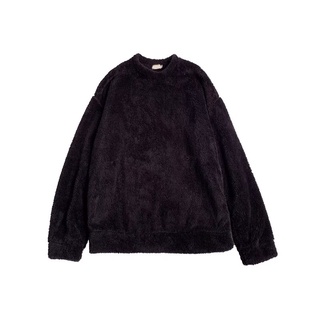 Áo sweater lông mịn trơn unisex [hàng order]
