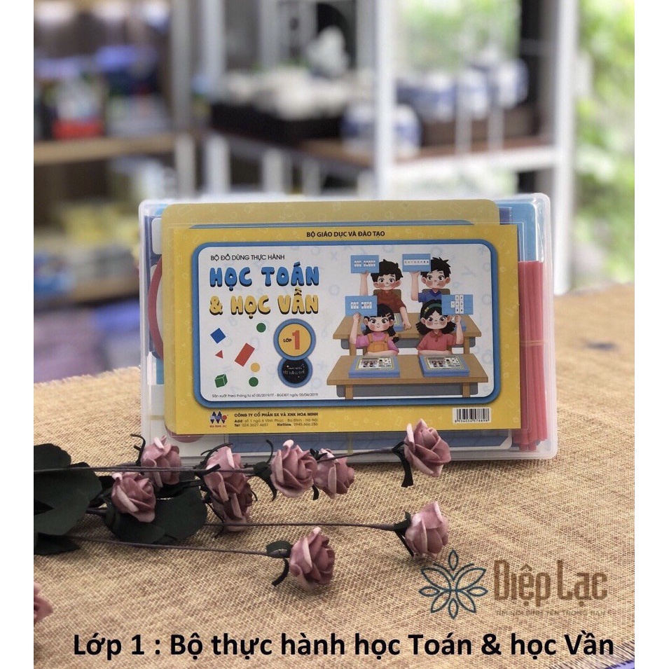 Bộ thực hành LỚP 1 (Học Toán&amp;Học Vần + Bộ lập Phương) TT mới nhất - sỉ lẻ văn phòng phẩm Diệp Lạc