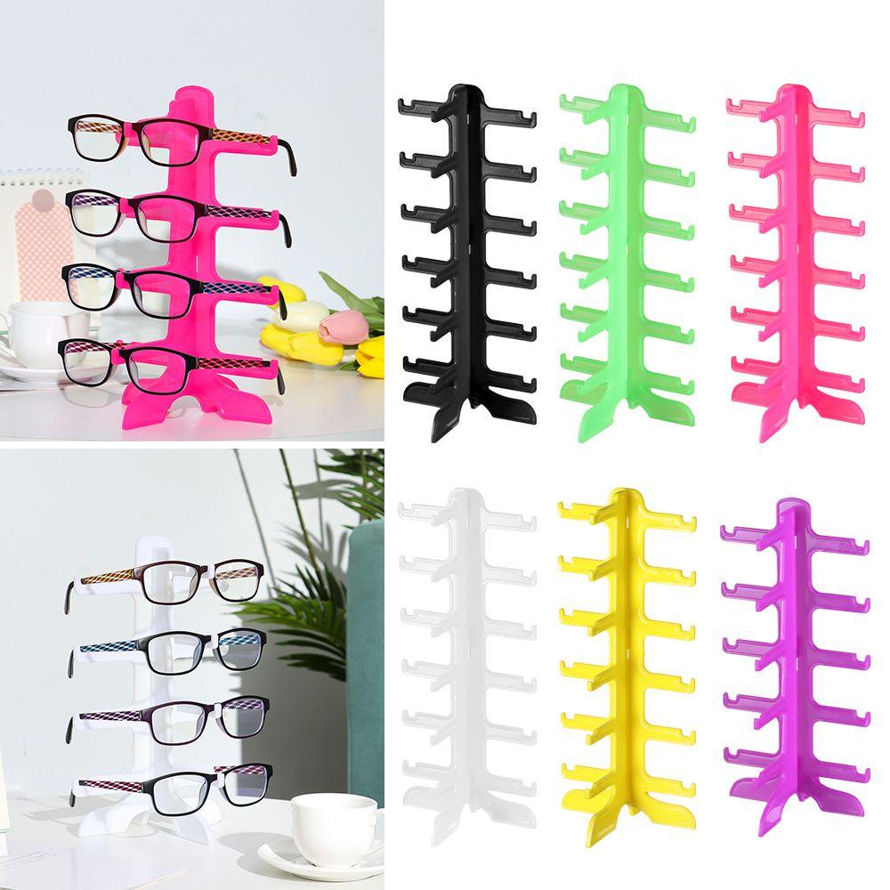 WONDER Eyeglasses Display Stands Colorful Space Saving Shelf Plastic Sunglasses Storage Rack