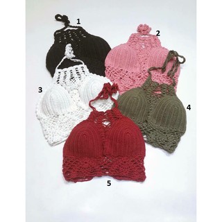 Áo yếm len móc nhiều màu mặc đi biển đẹp - Đặt làm theo size người