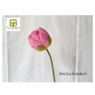 Set hoa sen bách diệp quan âm hoa lụa cao cấp (ko gồm lọ)