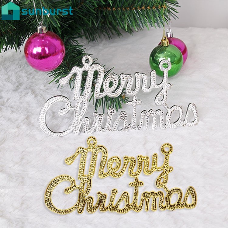 Phụ Kiện Trang Trí Cây Thông Giáng Sinh Hình Chữ Merry Christmas